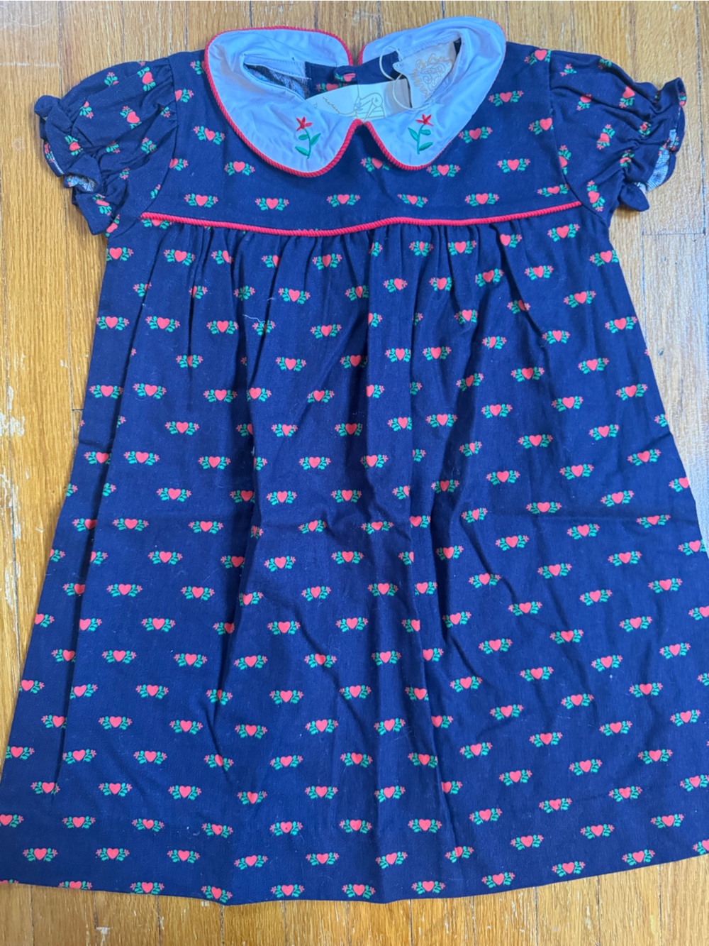 The Beaufort Bonnet Company Navy Blue Floral Cotton One-Piece